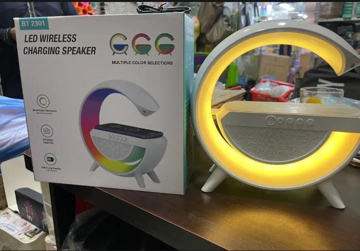 G 500 Shaped wireless charger, Lamp, Speaker, Bluetooth.